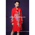 Cestbella High quality Autumn & Spring Liyuan Style Elegant Long Sleeve Printed Flower Women Coat